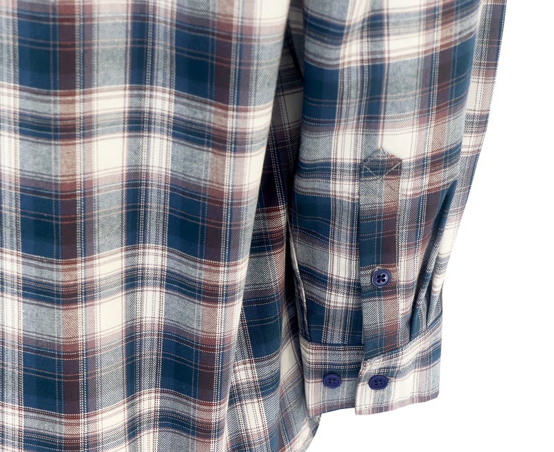 BOCOMAL FR Shirts for Men(Red/White) Flame Resistant/Fire Retardant Plaid Shirt 7oz Men's Welder Shirt - Image 4