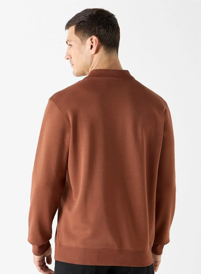 Splash FAV Regular Fit Polo T-shirt with Long Sleeves