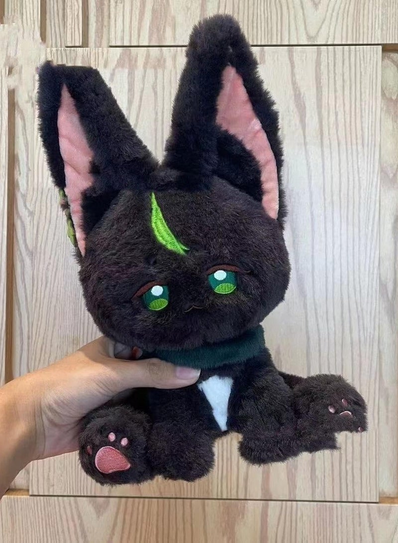 general Cute Tighnari Cat Sitting Position Plush Toy, Genshin Impact Role Series Stuffed Doll, Anime Game Plush Doll - Image 2