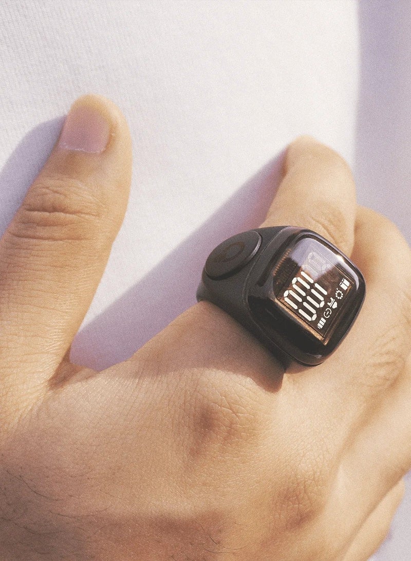 iQIBLA Digital Counter Tasbeeh  IQIBLA SMART SMART Zikr Ring Noor 20mm Green World's first Muslim IQIBLA SMART SMART Zikr Ring - Image 4
