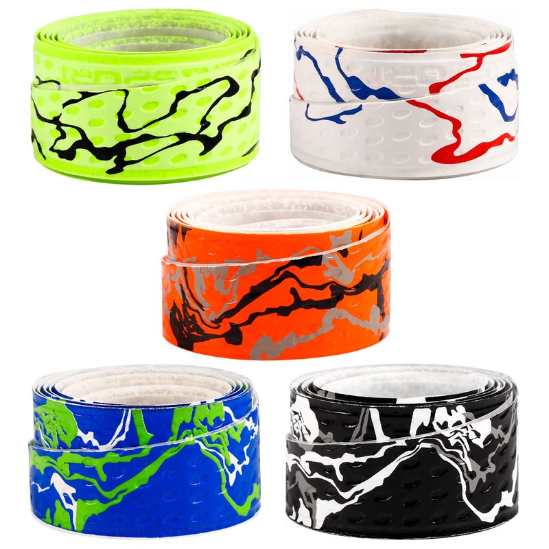 INSUM 5 Pack Baseball Bat Grip Tapes,1.1mm Softball Bat Wrap Tapes, Mixed Colors - Image 2