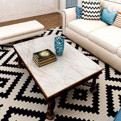wall love Marble OilProof & Waterproof self-Adhesive Sheet Stickers Big Countertop Cabinet Furniture puja Room Kitchen,Home Sticker Wallpaper 60 x 200cm (Cream Wallpaper) - Image 4