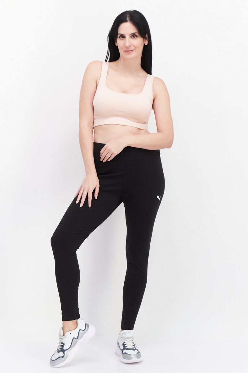 PUMA سراويل رياضية نسائية ضيقة بخصر مرتفع للتدريب، سوداء - Image 2