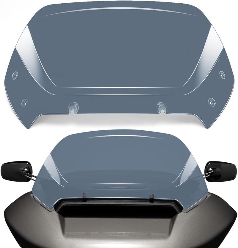 WYNMOTO Smoke 12 Wave Windshield Windscreen Wind Splitter Fit for Harley CVO Road Glide FLTRXSE CVO Road Glide ST FLTRXSTSE Road Glide FLTRX 2024 for CVO Road Glide FLTRXSE 2023 2024 Smoke