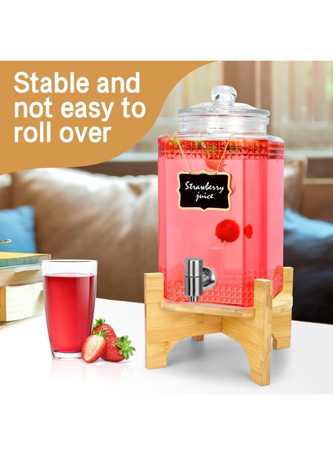 8.6" Drink Dispenser Stand, Water Dispenser And Beverage Dispenser Stand, Fit Max Glass Drink Dispenser Water Jugs Glass Water Pitcher Ideal for Home Parties and Catering Events - Image 2