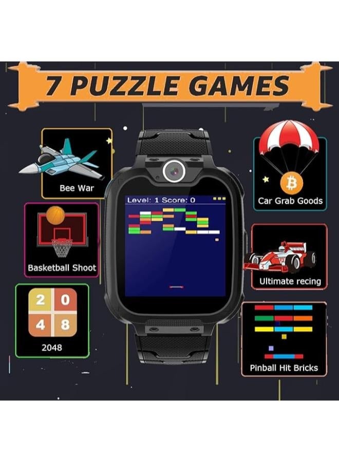 Nabi Children's IP65 Waterproof Smart Watch with SOS, Camera, Call, Music, 7 Games Puzzle, Alarm Clock, Compatible with iOS and Android for Girls and Boys - Image 2