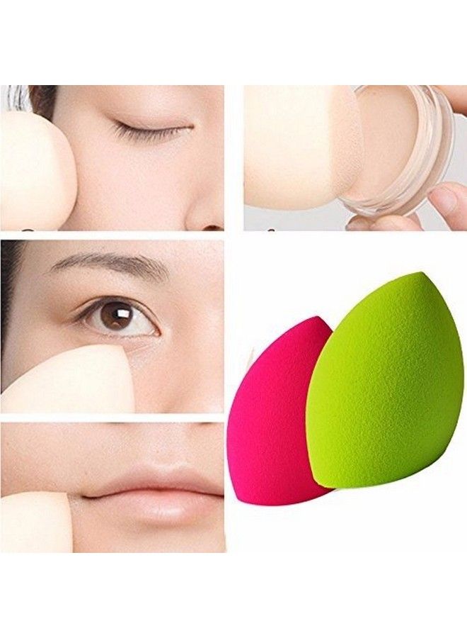 FOK اسفنجة مكياج خالية من اللاتكس، بلندر تجميل، إسفنجة أساس، إسفنجة مسحوق تجميل، قطعة واحدة، لون برتقالي - Image 3