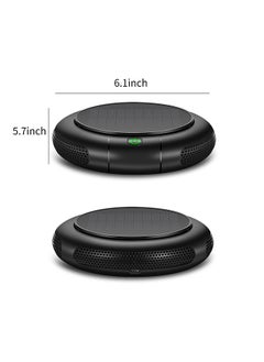 Generic Car Negative ion Air Purifier with Solar Panel 1200mAh Battery  Quiet Air Cleaner for Home Car Office Allergies Pets Dust Pollen Hair Odors  - Image 2