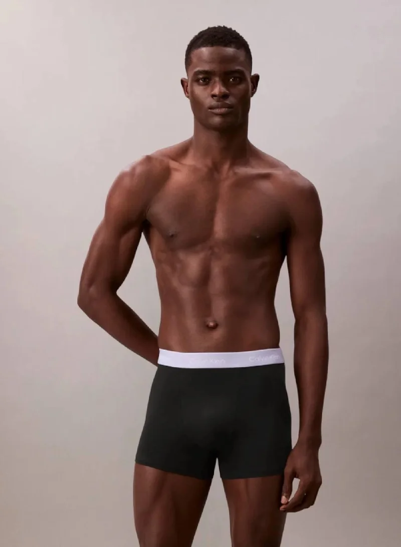 CALVIN KLEIN 3 Pack Relaxed Dart Trunks - Icon Cotton Stretch