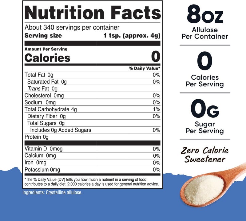 Nutricost Allulose Sweetener - 3 LB Zero Calorie Sugar Alternative - Image 2