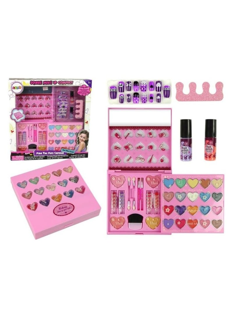 S&Li Shell Shaped Make-Up Box Kids Makeup Set Make Up For Kids For Makeup Pretend Play Toys - Image 5
