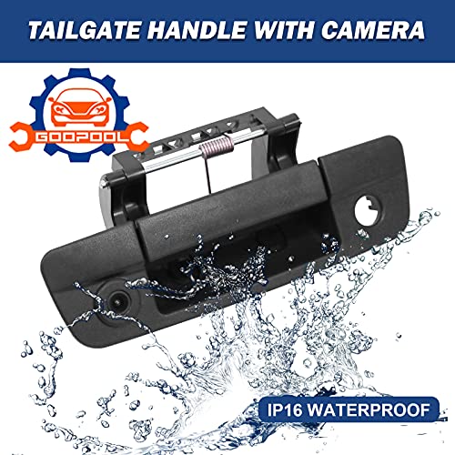 Goopool Tailgate Handle Backup Camera Rear View Compatible with 2009-2017 Dodge Ram 1500 2500 3500（RCA Connector） - Image 2