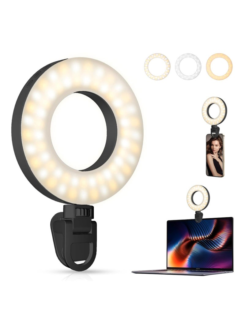 Pikengenus Video Conference Lighting Kit, Ring Light for Monitor Clip On,for Remote Working, Distance Learning,Zoom Call, Self Broadcasting and Live Streaming, Computer Laptop Video Conferencing - Image 1