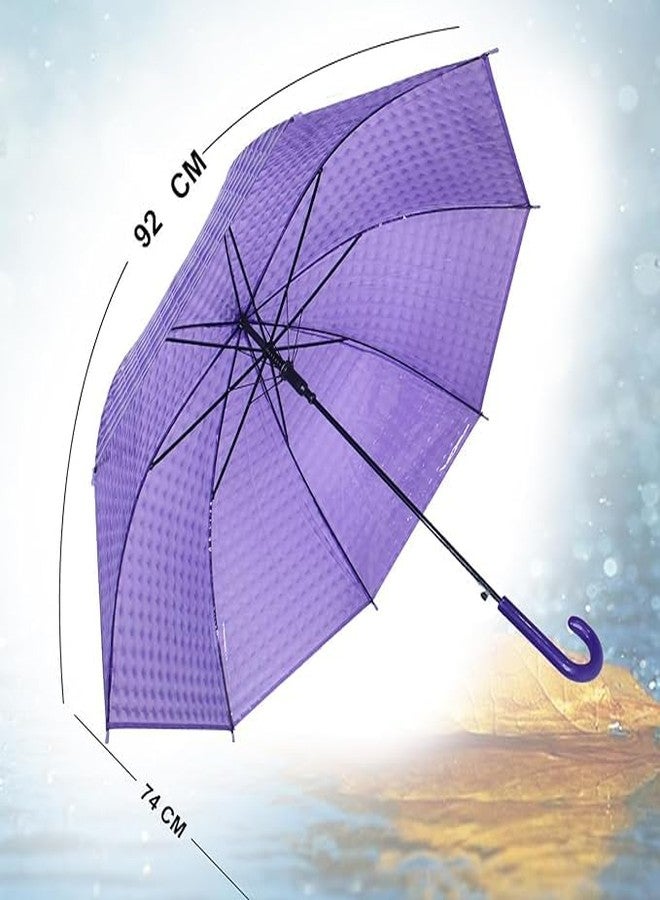 FULLY Waterproof Big Size Umbrella For Men and Women Windproof Strong Umbrella For Rain and Sun Projection (Pack of 1) - Image 2