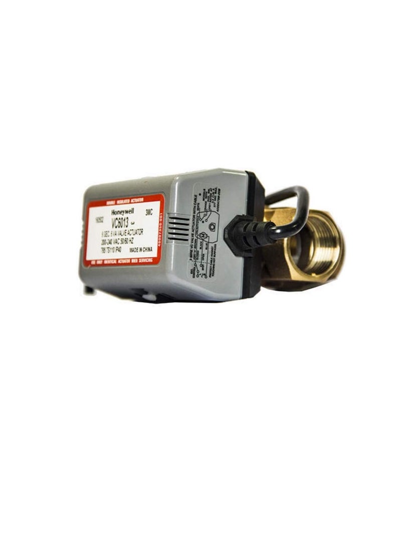 Honeywell - Honeywell 6Sec 6VA Electric VC Valve Actuator with Cable for Chiller Water AC Systems, VA6013 FCU ON/OFF Balanced 2-way And 3-way Hydronic Valves (2 Way, 1/2 Inch) - Image 1