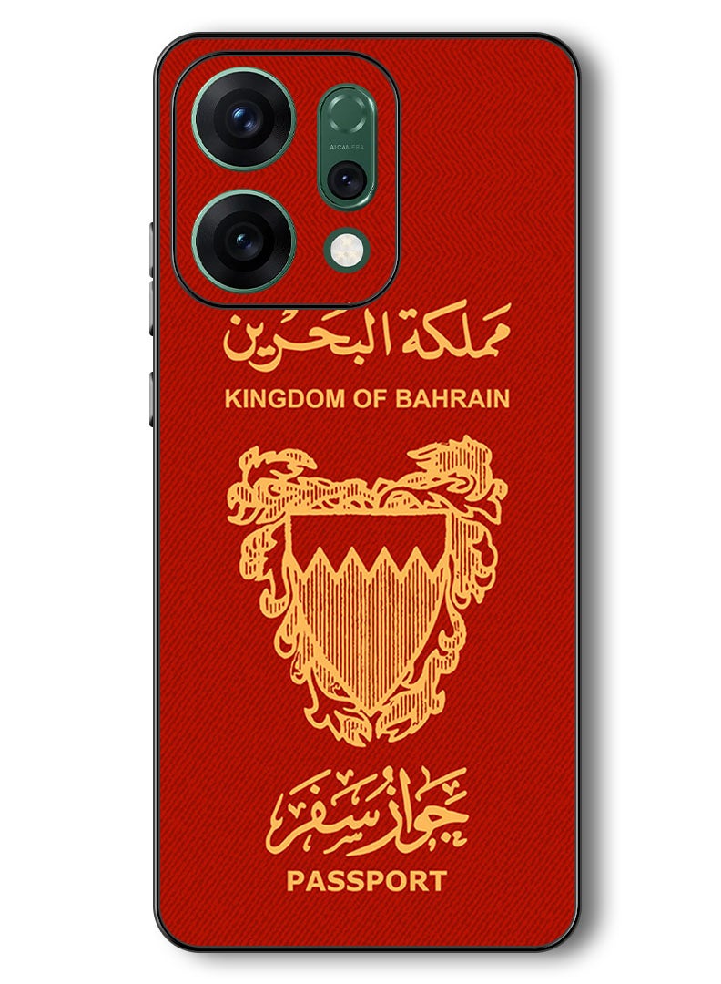 Theodor Case Compatible with Oppo Reno 14 6.59 Inch Protection Shockproof Bumper Cover Bahrain Passport - Image 1