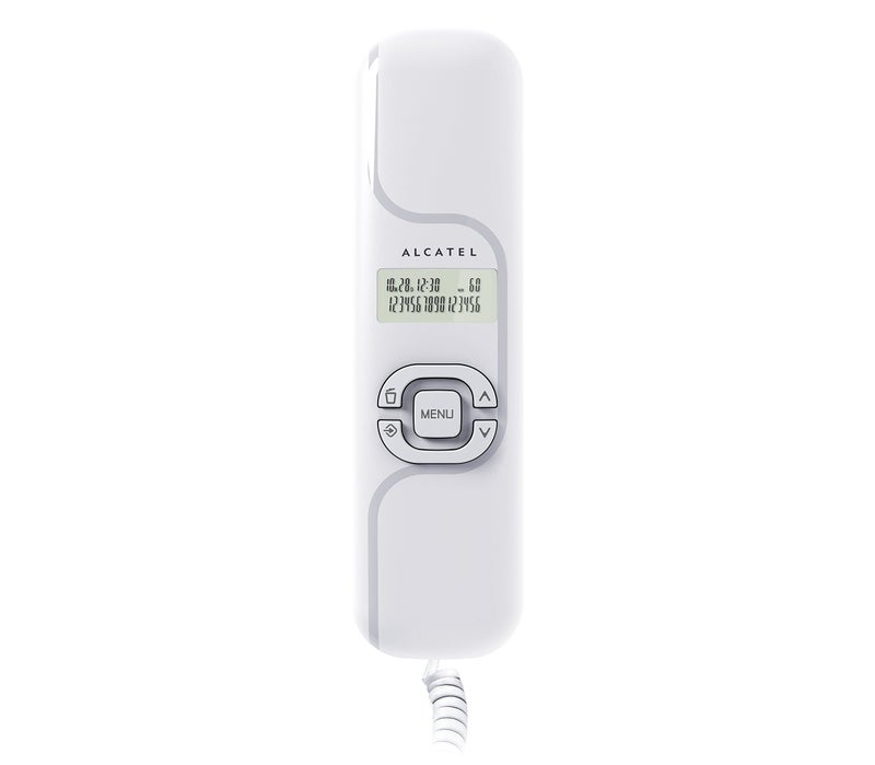 Alcatel T-16 White Corded Landline Phone with Caller id & Hand Free Function (Pack of 2) - Image 4