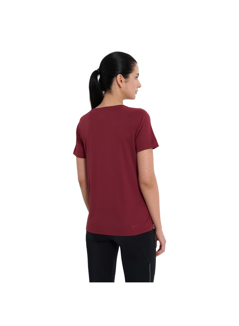 Demix Women's Fitness T-shirt Wine, Demix, MOVI-tex Moisture-Wicking Fabric, Raglan Sleeves, Perfect Fit for Comfortable Workouts - Image 3