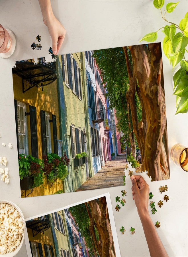 Lantern Press Charleston South Carolina Puzzle – Rainbow Row, 1000 Piece Jigsaw Puzzle for Adults, Charleston SC Landscape Puzzle, Historic Boardwalk & Coastal Scene, Made in USA by Lantern Press - Image 2