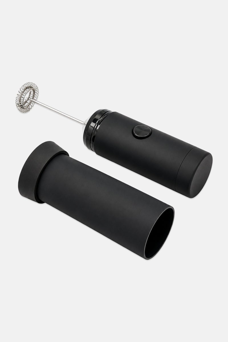 Bombay Stainless Steel Milk Frother With Stand, Black - Image 3