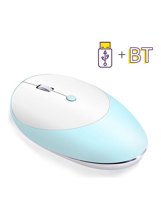 NIBEMINENT Wireless Optical Mouse Blue/White  - Image 2