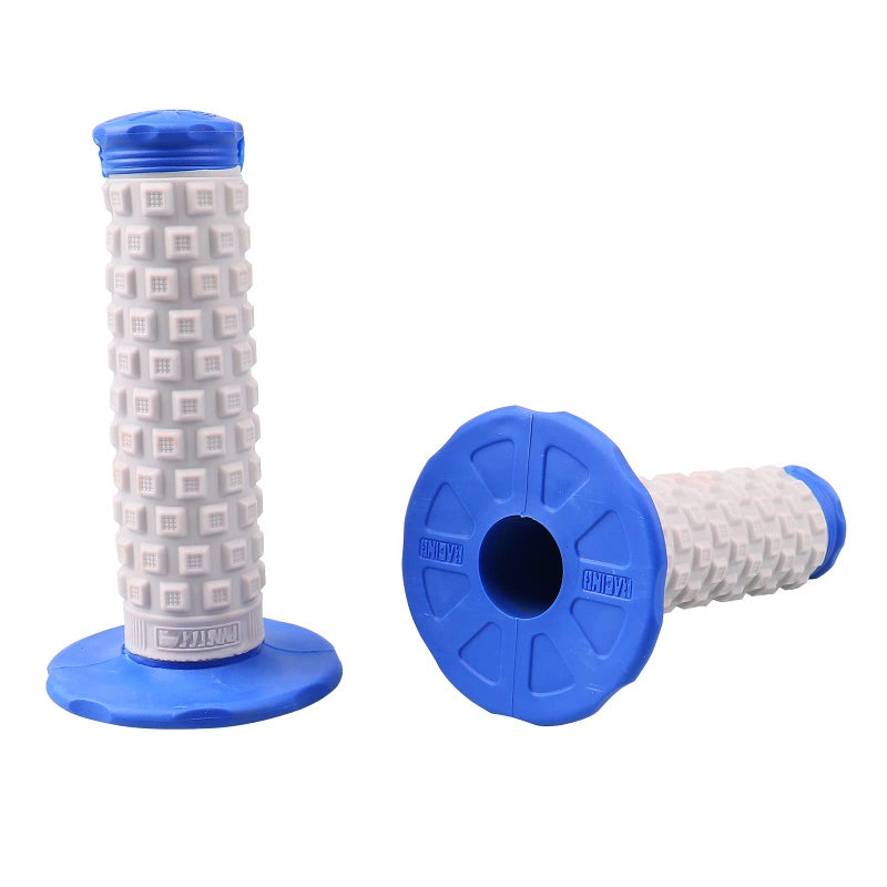 APPYU Motocyc Grips Dirt Bike Grips Pillow Top GripMx Grips Universal Handle Grips for YZ85LB YZ65 YZ450FX YZ250FX YZ250X YZ125X TTR230 TTR125LE TTR110E PW50 TTR50E 125cc 250cc Blue - Image 3