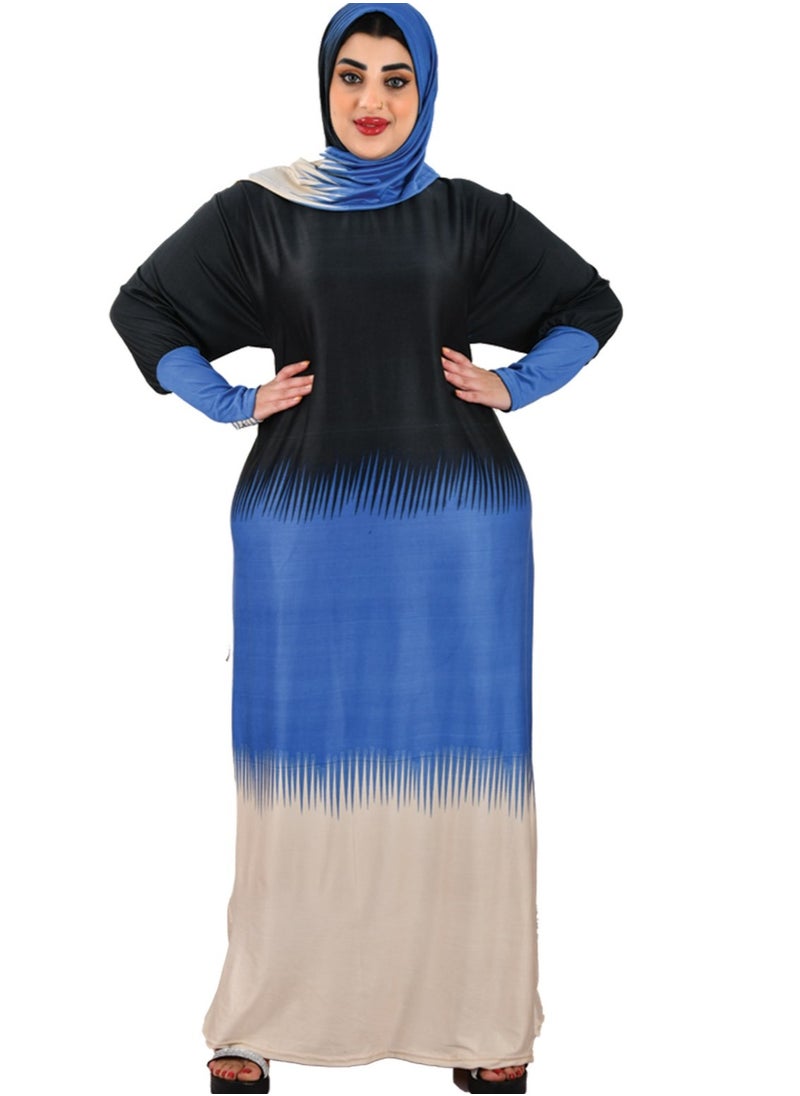 أرت لوك فستان طويل مريح بأكمام طويلة للصلاة  - Image 1