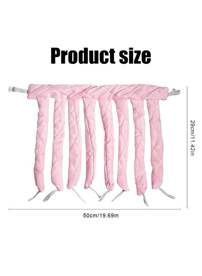 Heatless Hair Curler, Pink Adjustable No Headband Curls for Women and Girls Waves - Image 2