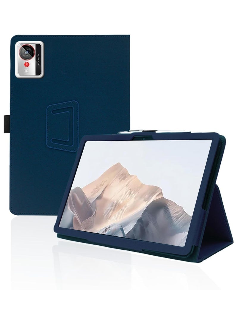 Case Compatible with ZTE Nubia Pad Pro 10.9 inch 2025 Tablet Cloth Texture Protective Cover Case with Magnetic and Seat Belt