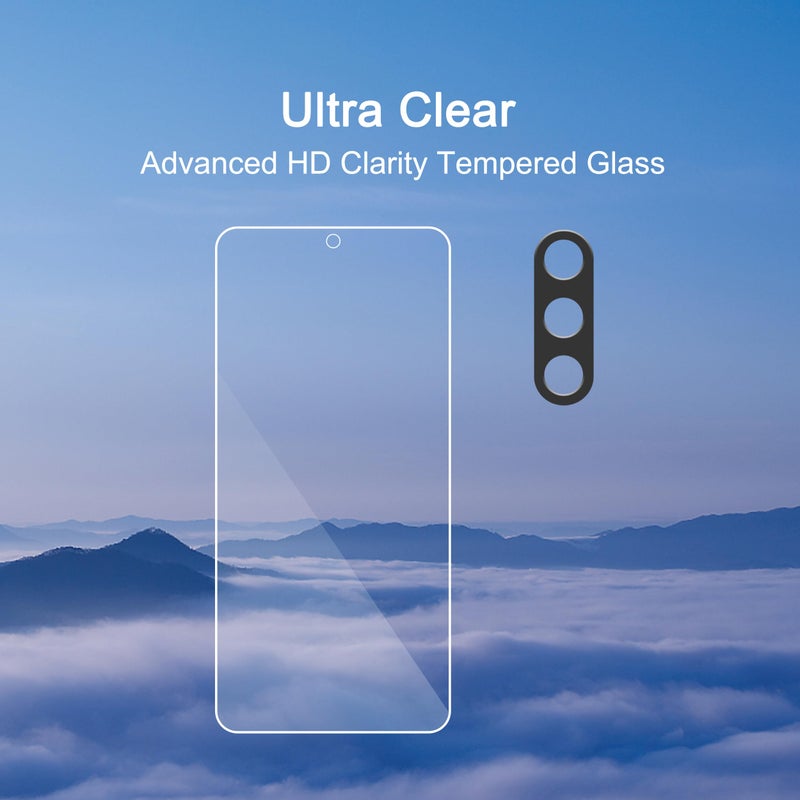 Ailun Glass Screen Protector for Galaxy S25+ / S25 Plus [6.7 Inch] 3Pack+3Pack Camera Lens Tempered Glass Fingerprint Unlock 0.25mm Anti-Scratch Case Friendly Clear-HD[Not for S25/S25 Ultra/S25 Edge] - Image 4