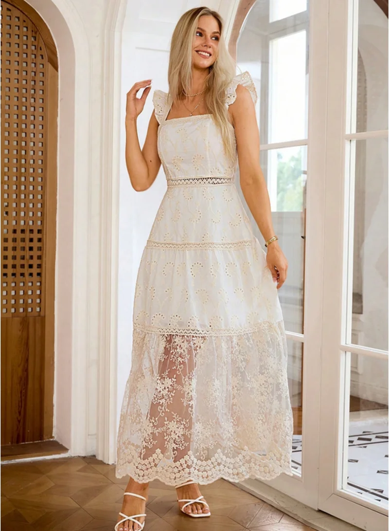 SIMPLEE Women's Summer Elegant DressLight & Comfortable Lightweight Cotton Blend Perfect for Outings