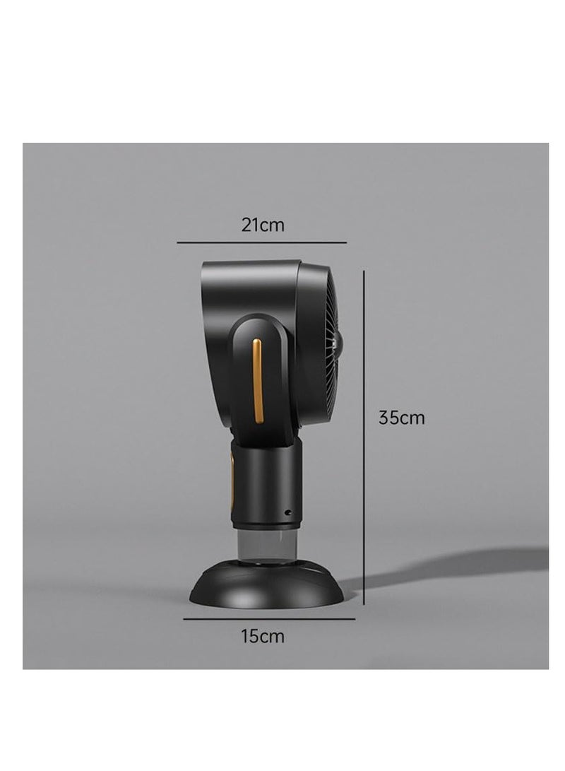 مدخنة محمولة، مروحة طرد هواء مكتبية USB، مروحة قابلة للتعديل بسرعتين، مروحة مطبخ محمولة، كوب قابل للإزالة لجمع الزيت، للاستخدام في المنزل، المطبخ، القدور الساخنة، المركبات الترفيهية، باللون الأسود - Image 4
