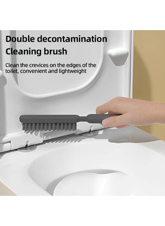 EETU Toilet Brush Set,Wall Mounted Toilet Bowl Brush And Holder,Compact Size Toilet Brushes For Bathroom With Holder And 2 Brush,Small Size Toilet Cleaner Scrubber For Bathroom - Image 3