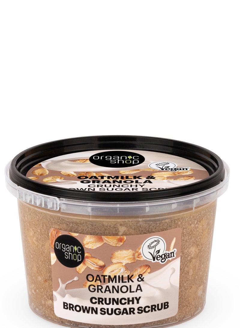 Organic Shop Oatmilk & Granola Crunchy Brown Sugar Scrub 250 ml