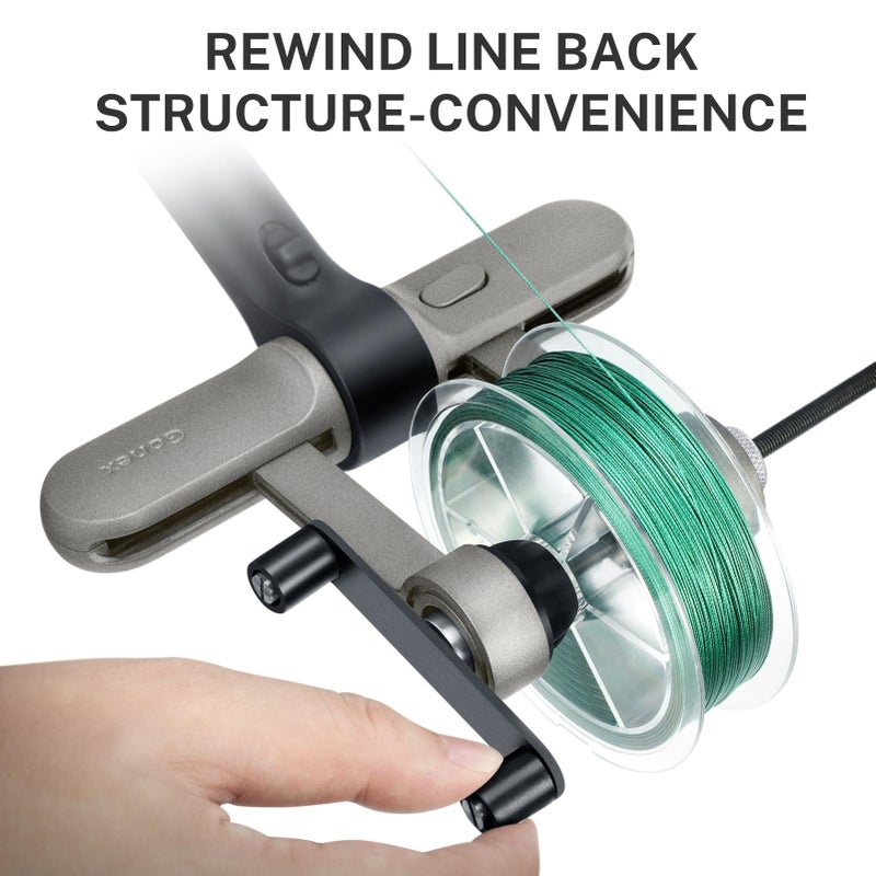 Gonex Fishing Line Spooler with Unwinding, No Line Twist, Adjustable Line Winder for Spinning, Cast, Spincast Reels, Spool Spooling Station System, Function Installation-Free - Image 5