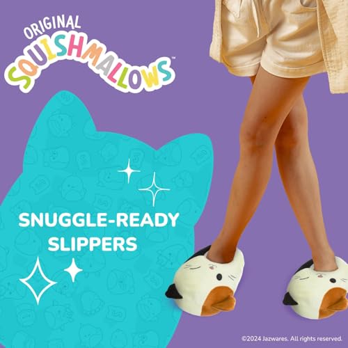 Squishmallows Cam the Cat Slippers - Plush Lightweight Warm Comfort Soft Aline Slipper House Shoes for kids girl boy - Cat Cam (sizes 4-5 Big Kid) - Image 2