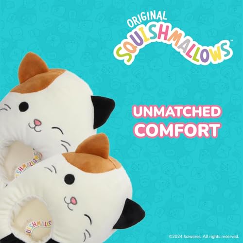 Squishmallows Cam the Cat Slippers - Plush Lightweight Warm Comfort Soft Aline Slipper House Shoes for kids girl boy - Cat Cam (sizes 4-5 Big Kid) - Image 4