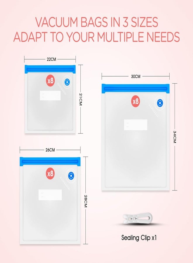 VOYOR Handheld Vacuum Sealer VS210 - Vacuum Bags 24 pcs VS211 (24 Bags) - Image 5