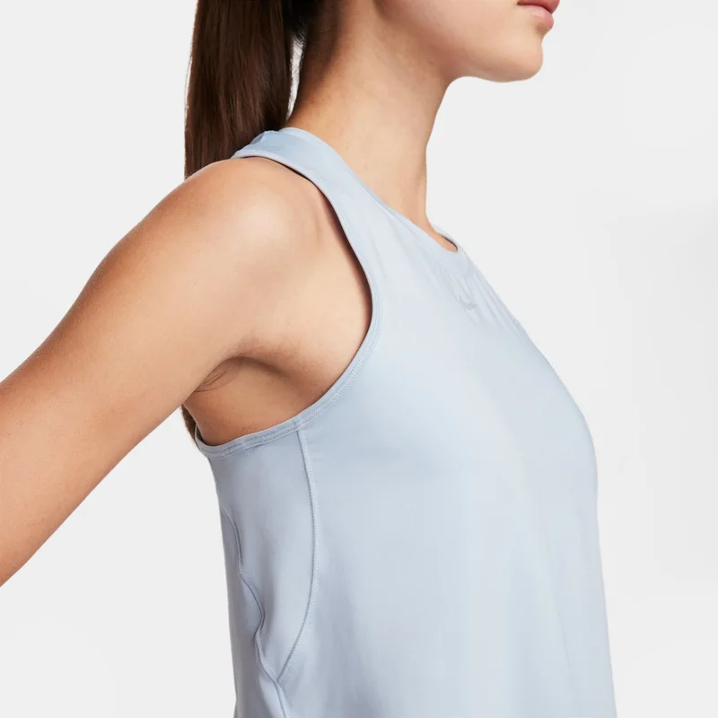 Nike Blue Women's One Classic Dri-FIT Cropped Tank Top for Women | Best Price UAE