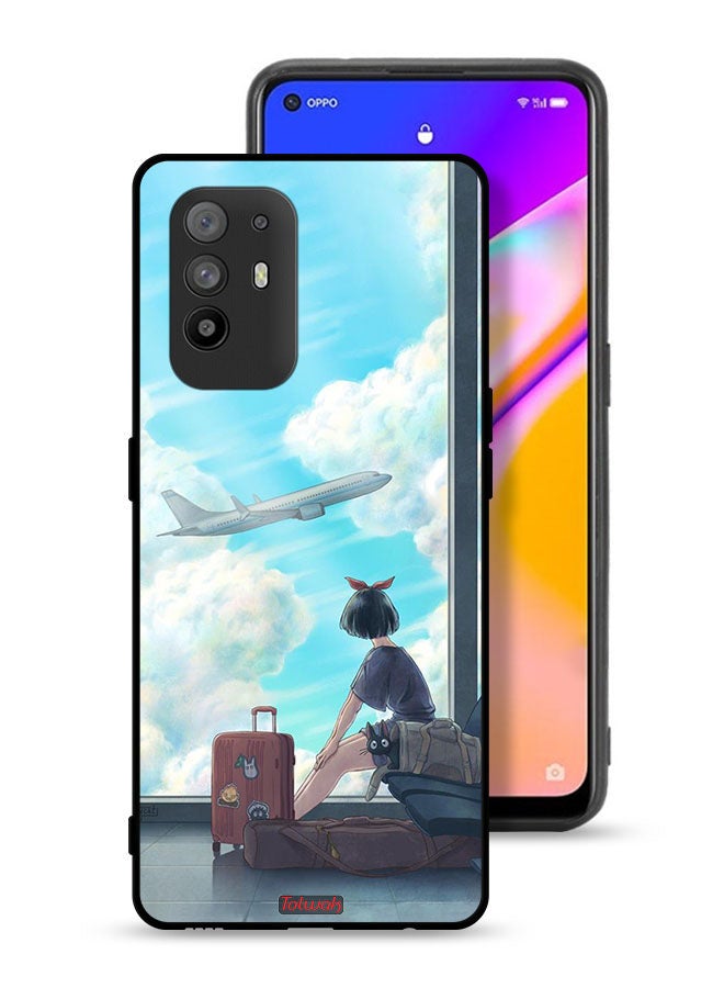 Tolwak Oppo F19 Pro Plus 5G Protective Case Cover Travel Art - Image 1