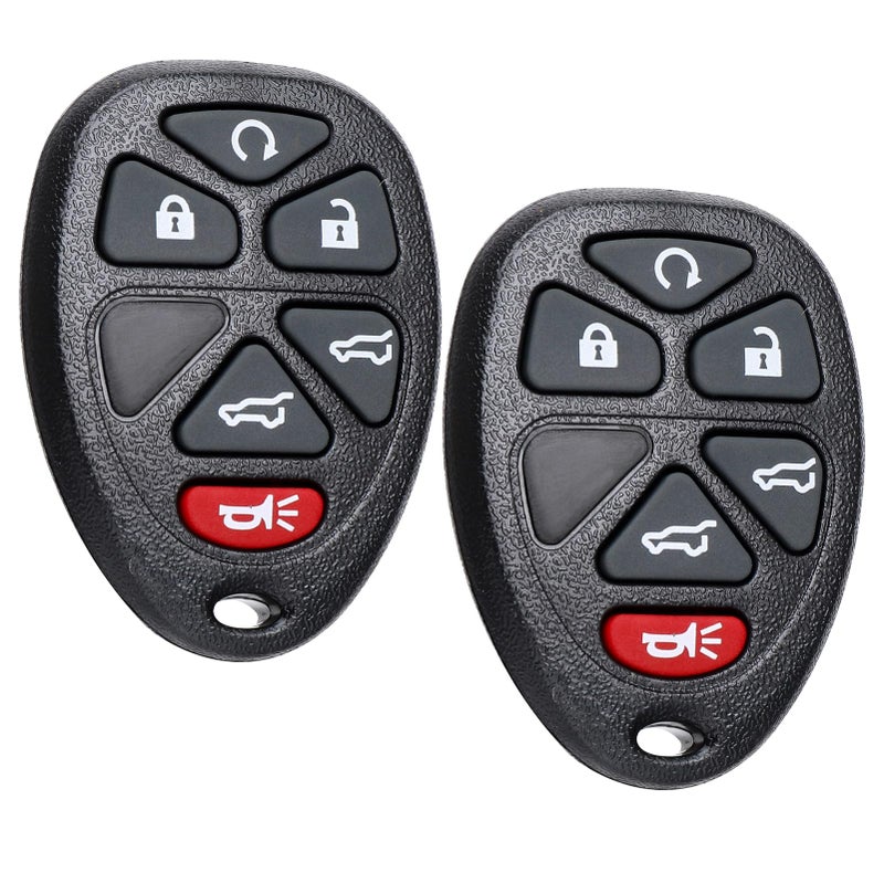 بديل مفتاح السيارة لشيvrolet Tahoe Suburban Traverse GMC Yukon 1500 2500 Cadillac Escalade ESV EXT 07 08 09 10 11 12 13 14 جهاز تحكم عن بعد للدخول بدون مفتاح OUC60270 OUC60221 2 قطع