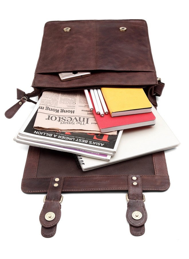 WildHorn Genuine Leather Sling Messenger Bag | Stylish, Functional & Spacious | Buckle Closure | Adjustable Strap | 1-Year Warranty - Image 5