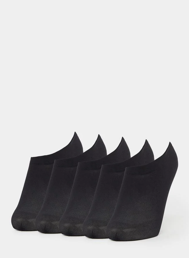 ستايلي Styli Set of 5 - Solid Ankle Socks