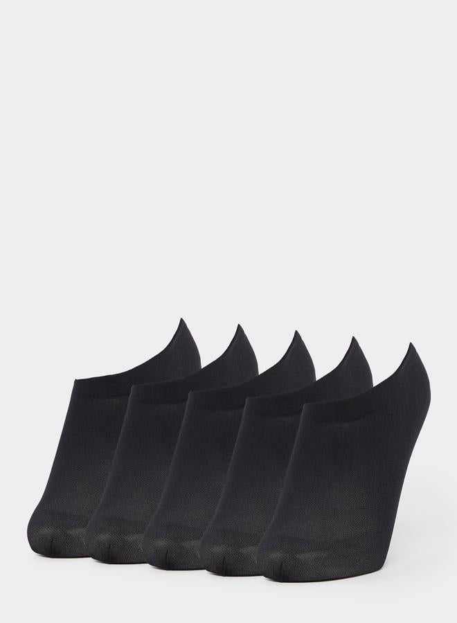 Set of 5 - Solid Ankle Socks