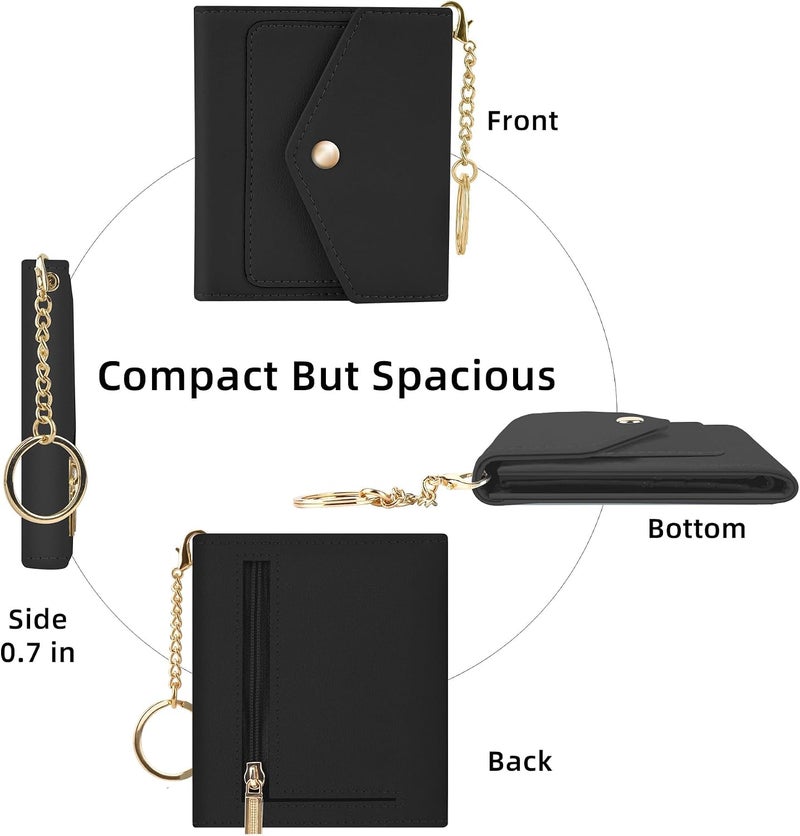 Gostwo Womens Wallet RFID Blocking Small Wallets Woman Credit Card Holder Trifold Ladies Wallets with Coins Zipper Pocket - Image 5
