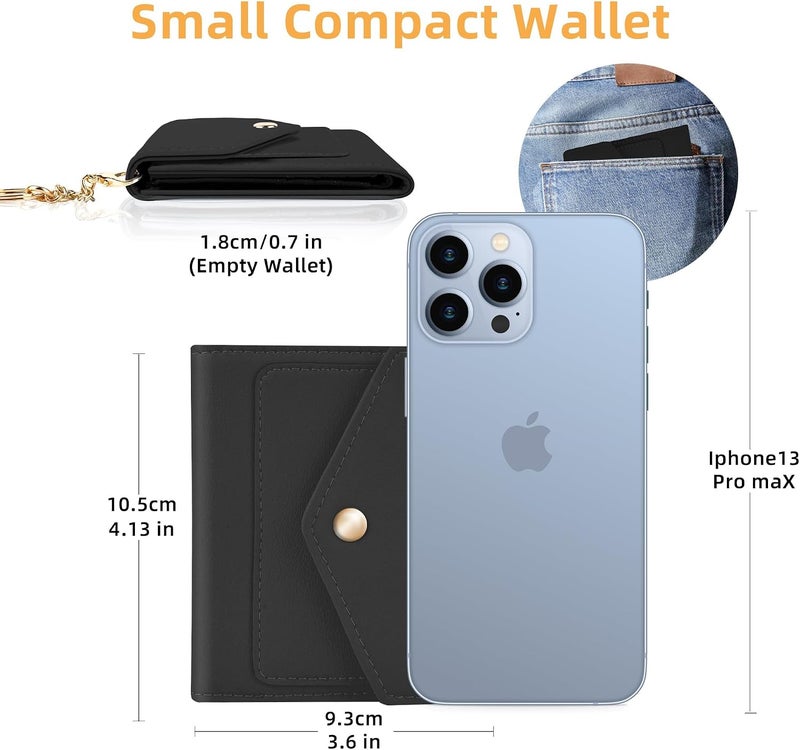 Gostwo Womens Wallet RFID Blocking Small Wallets Woman Credit Card Holder Trifold Ladies Wallets with Coins Zipper Pocket - Image 2