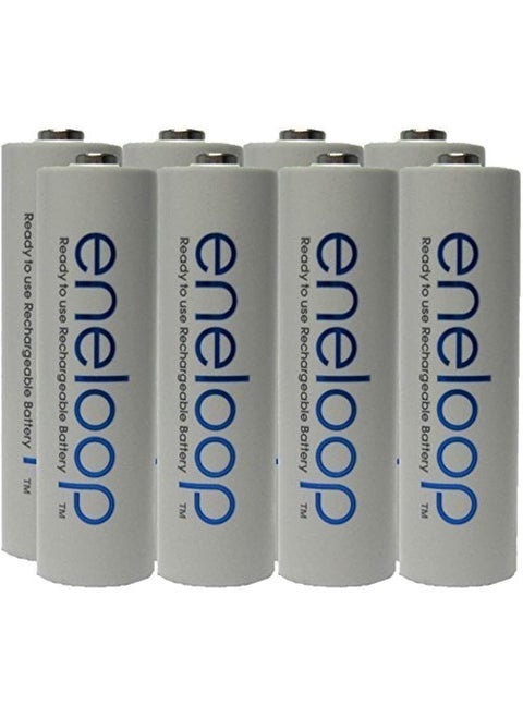 NEW Panasonic Eneloop 4th generation 8 Pack AA NiMH PreCharged Rechargeable Batteries FREE BATTERY HOLDER Rechargeable 2100 times replaces eneloop 3rd gen AA 1800 Cycle NiMH PreCharged Rechargeable Batteries