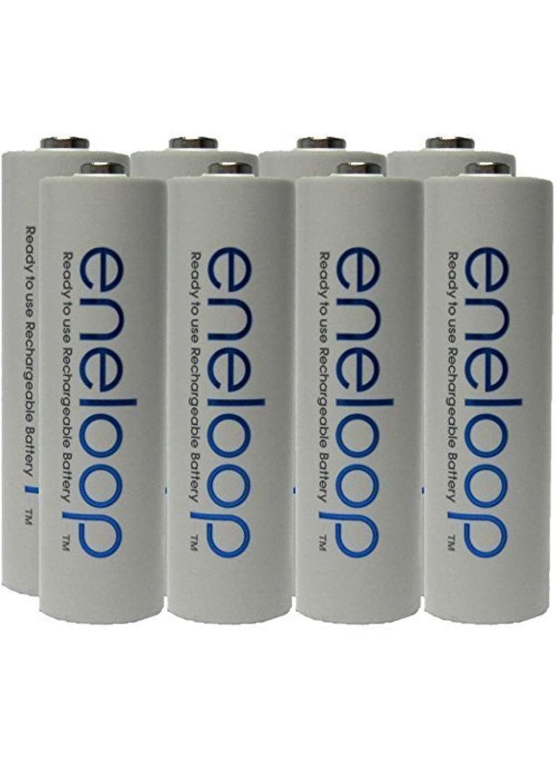 eneloop NEW Panasonic Eneloop 4th generation 8 Pack AA NiMH PreCharged Rechargeable Batteries FREE BATTERY HOLDER Rechargeable 2100 times replaces eneloop 3rd gen AA 1800 Cycle NiMH PreCharged Rechargeable Batteries 