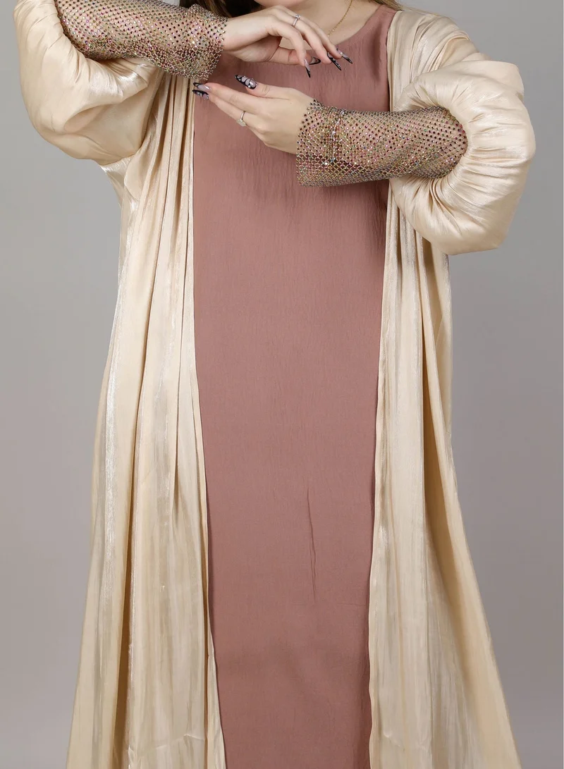 MSquare Fashion  MSquare Fashion Fashion Rose Abaya for Women | Best Price UAE