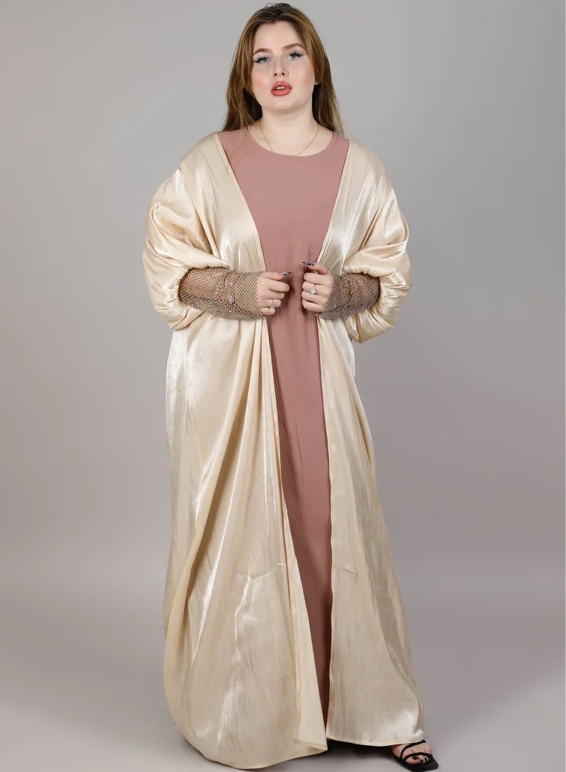 MSquare Fashion  MSquare Fashion Fashion Rose Abaya for Women | Best Price UAE